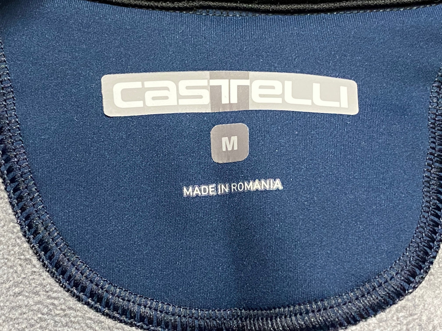 IW803 カステリ CASTELLI 長袖 サイクルジャケット 紺 M 裏起毛 GORE-TEX INFINIUM