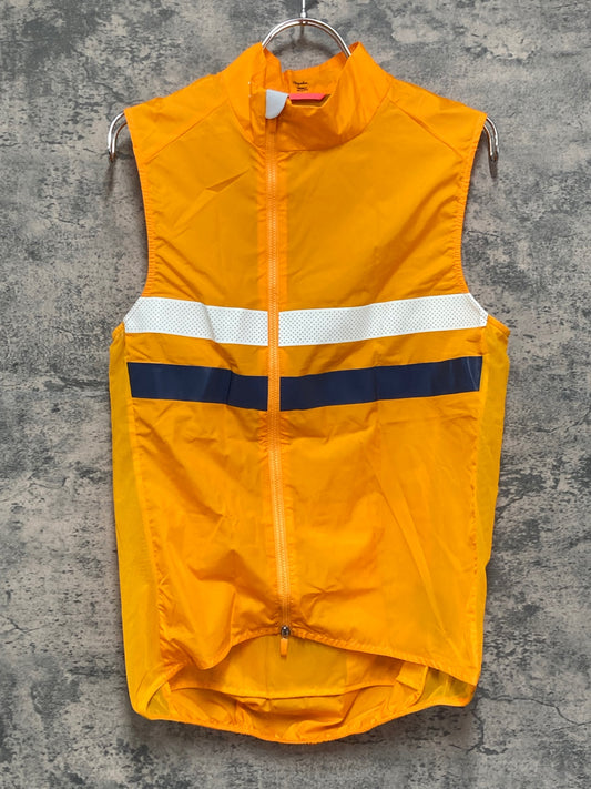 IY121 ラファ Rapha Brevet ジレ サイクルベスト ポケット付き S オレンジ