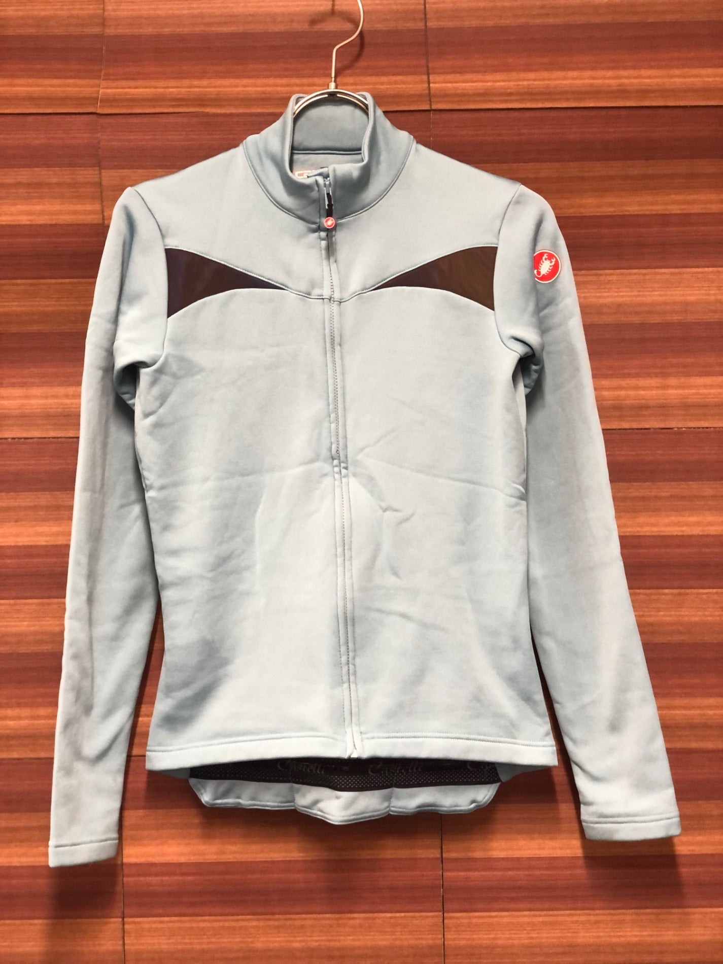 IR219 カステリ castelli 長袖サイクルジャージ 水色 XS