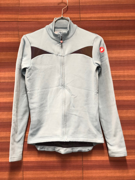 IR219 カステリ castelli 長袖サイクルジャージ 水色 XS