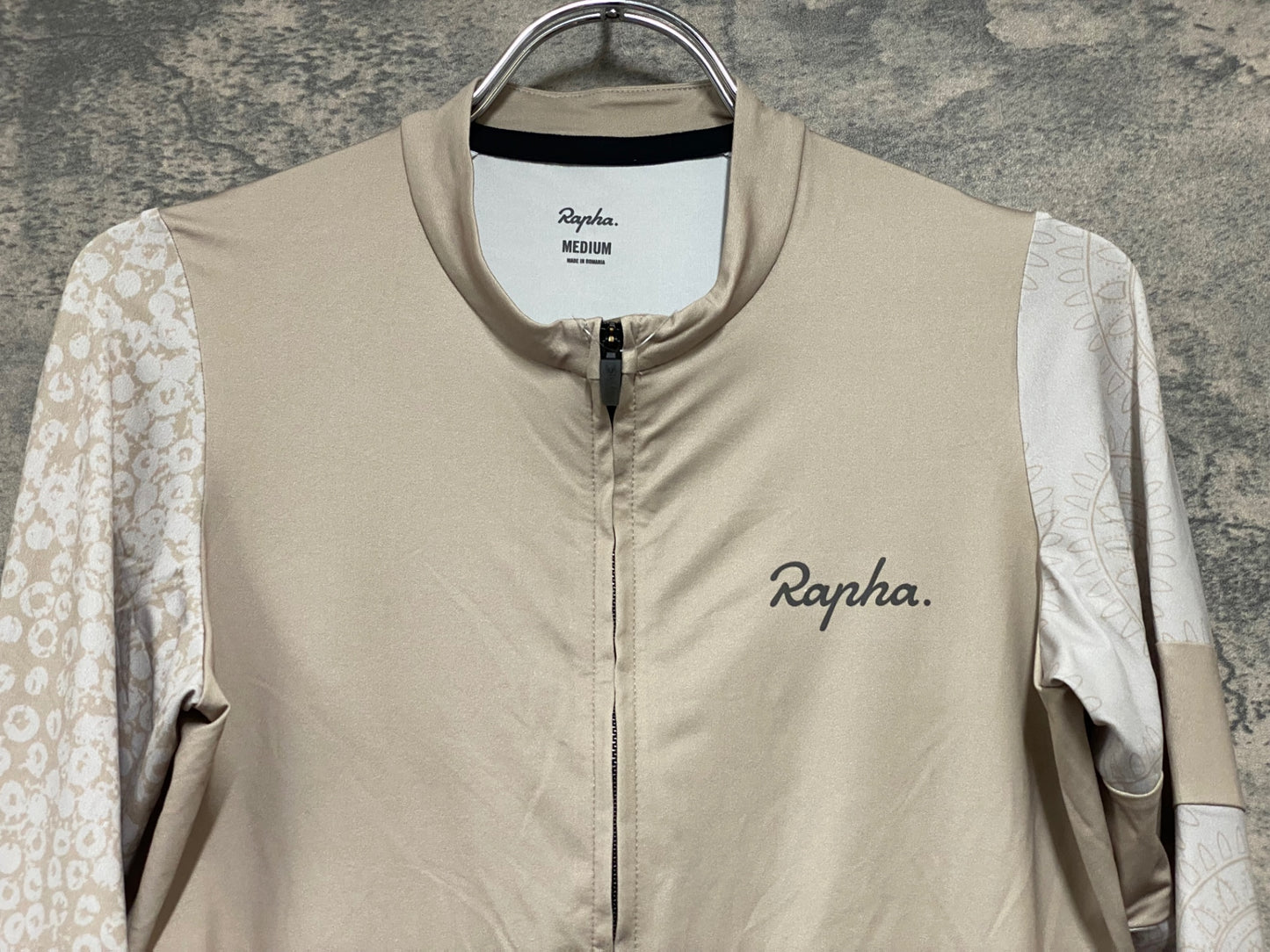 JC049 ラファ Rapha PRO TEAM LONG SLEEVE TRAINING JERSEY 長袖 サイクルジャージ ベージュ M Connect To Country