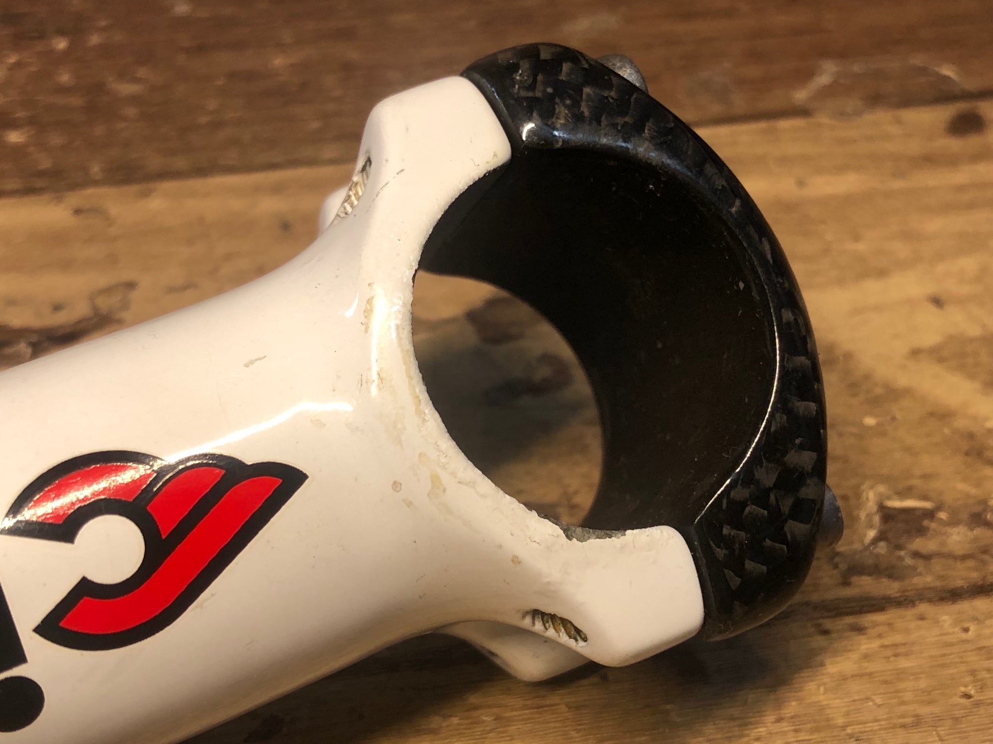 ID893 チネリ cinelli アルミステム 白 錆 OS Φ31.8 100mm