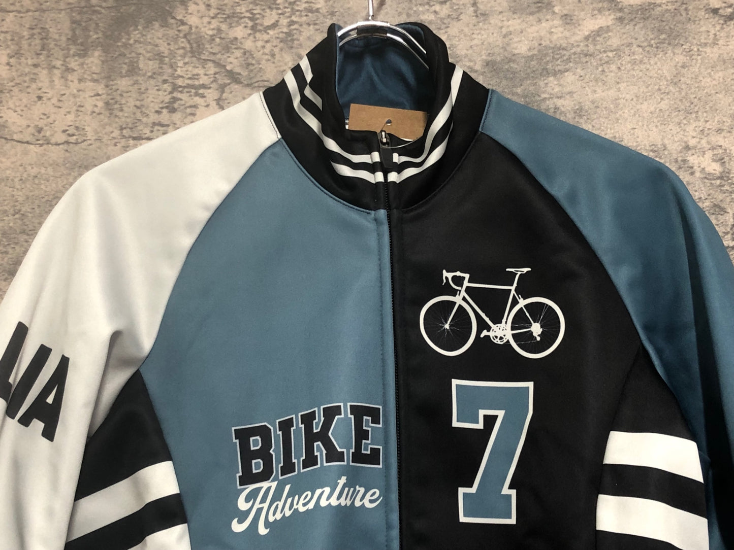 IV208 ジェッセージ GSG 長袖 サイクルジャケット 黒 白 M 裏起毛