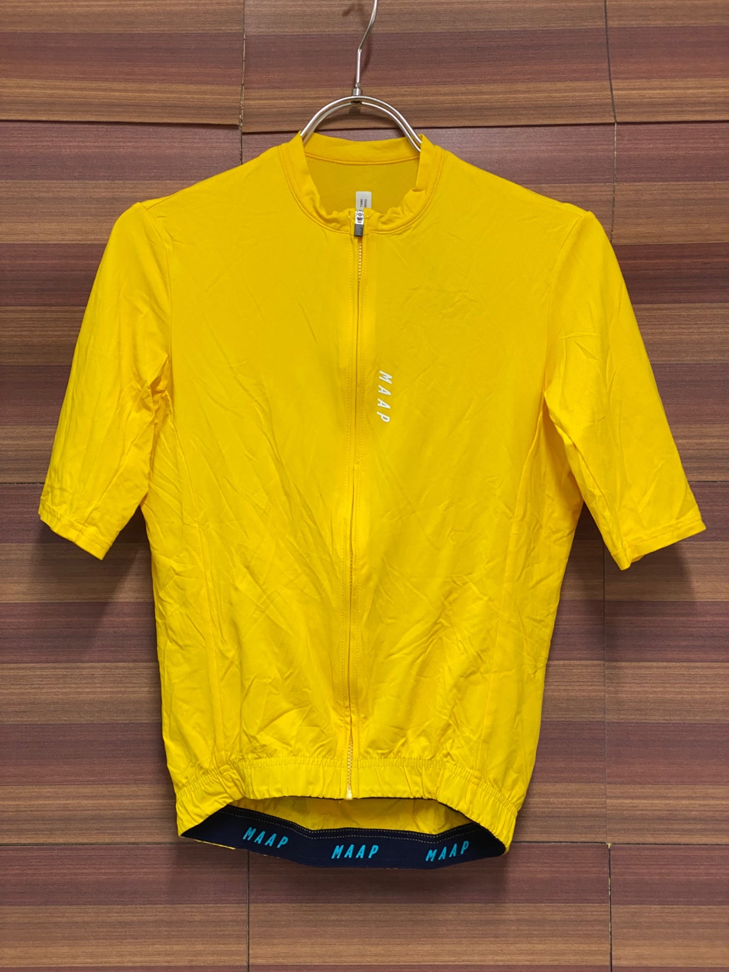 IV079 マープ MAAP Training Jersey 半袖サイクルジャージ 黄 S