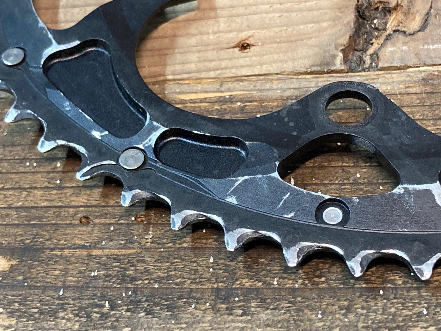 IO313 リデア RIDEA POWER RING 楕円チェーンリング 50/35T 11S 5アーム BCD110mm