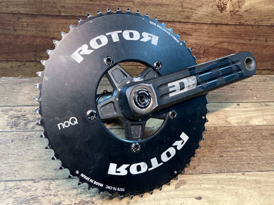 IJ828 ローター ROTOR インパワー IN POWER 3D+ クランクセット 170mm NoQリング付 54/42T 11S 接続OK アーム腐食