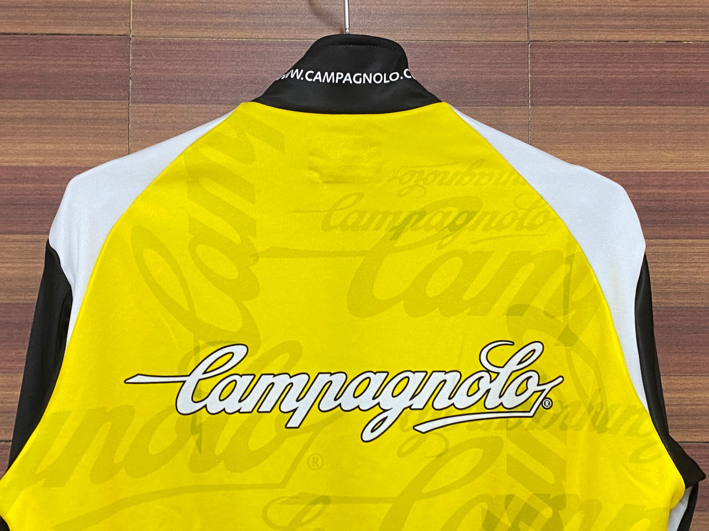 IH559 カンパニョーロ CAMPAGNOLO 裏起毛 長袖 サイクルジャージ 黄 S