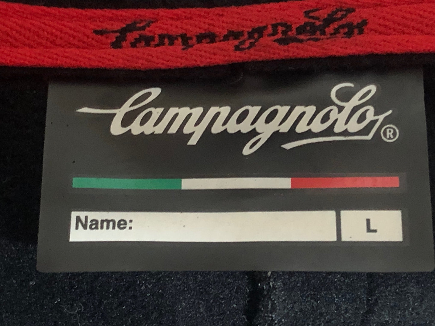 IE665 カンパニョーロ Campagnolo 長袖 サイクルジャケット 青 黒 L 裏起毛