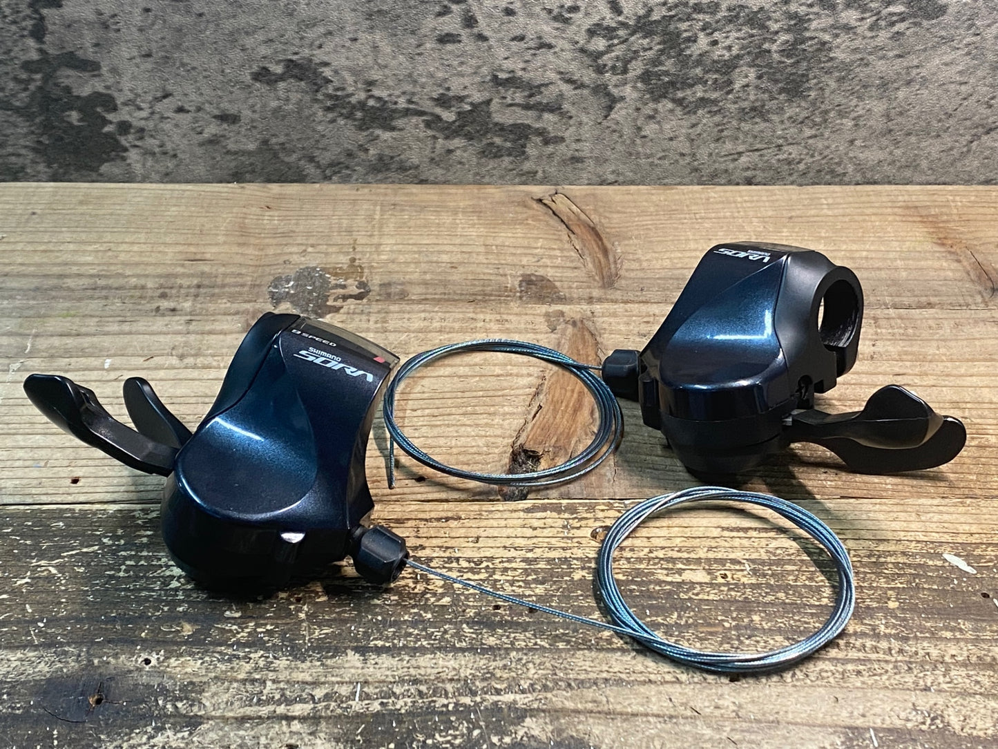 IO033 シマノ SHIMANO ソラ SORA SL-R3000 シフトレバー 左右セット 9s Φ22.2