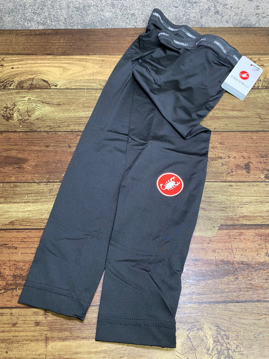 IV859 カステリ CASTELLI UPF 50+ LEG SKINS レッグカバー 黒 S