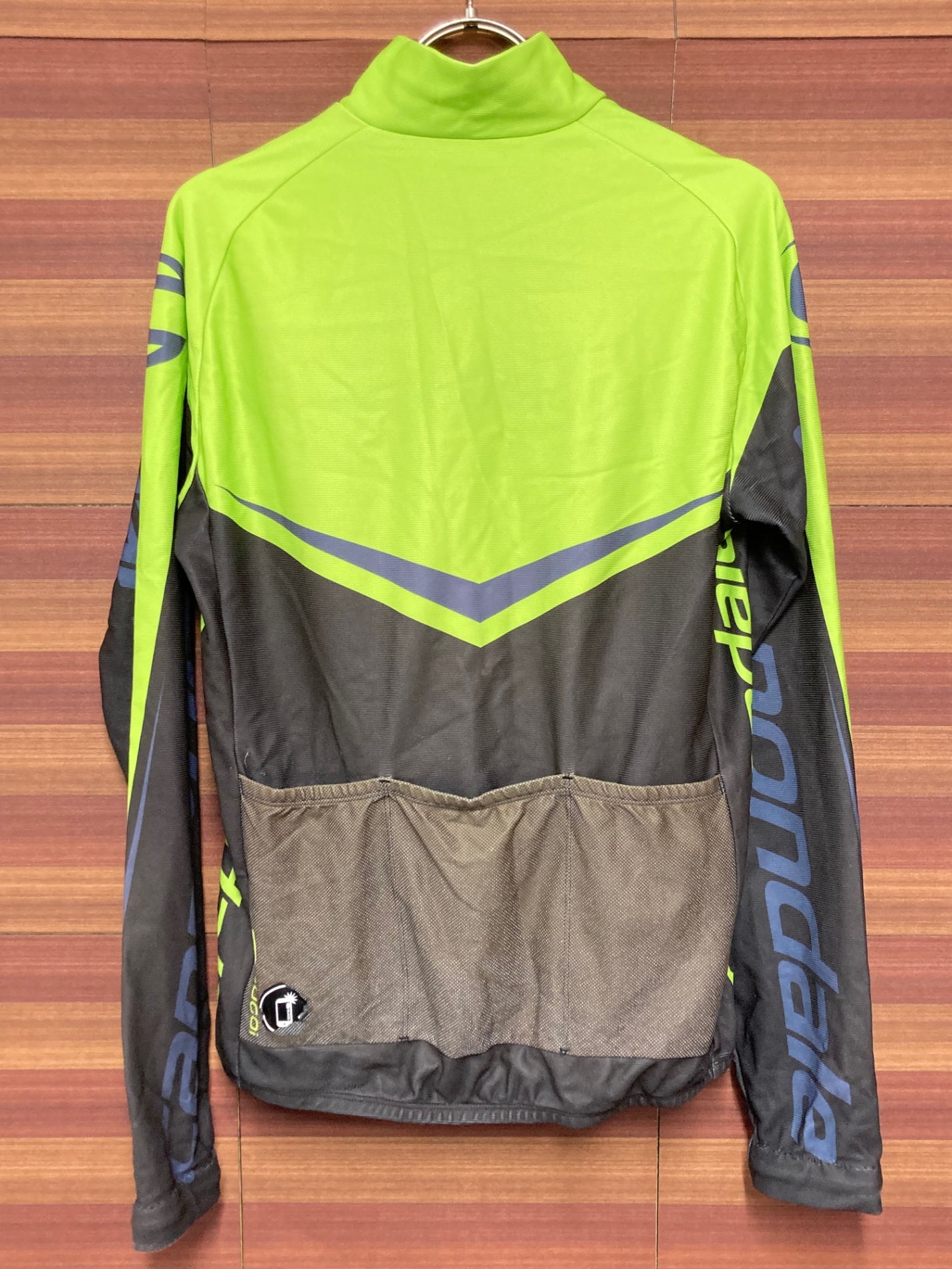 IQ446 キャノンデール Cannondale 長袖 サイクルジャージ 裏起毛 Mサイズ 黒緑