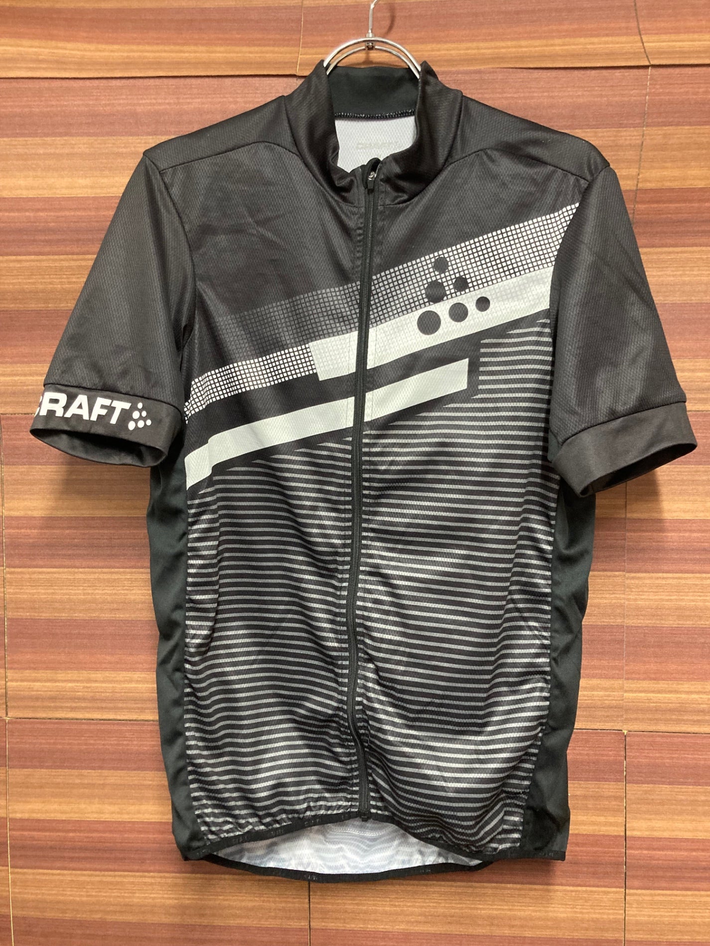 IO638 クラフト CRAFT 半袖 サイクルジャージ 黒 M