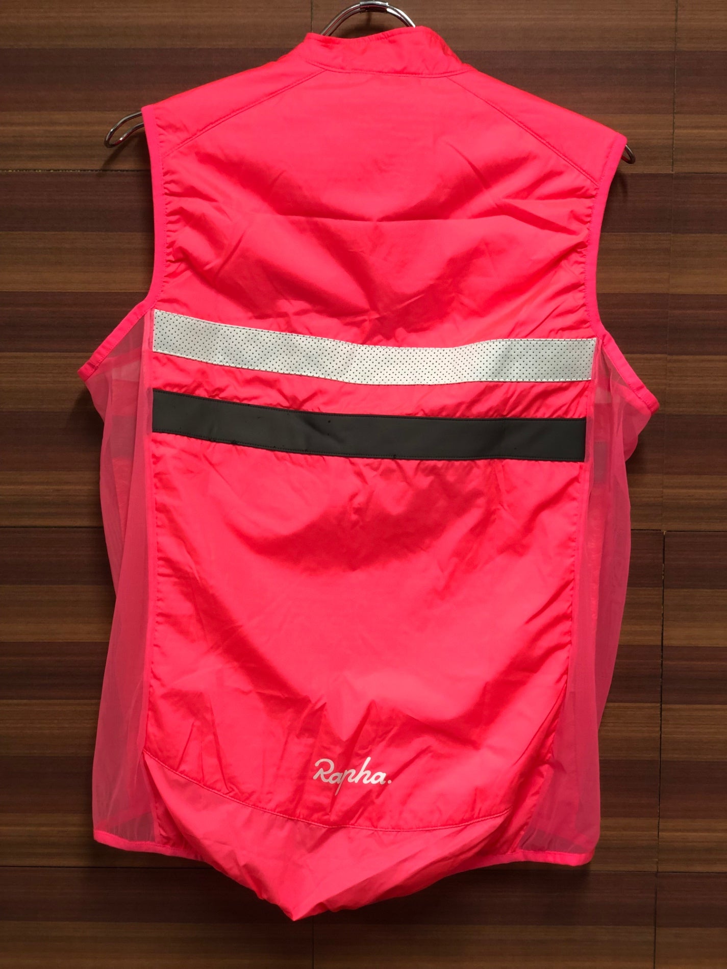 HZ940 ラファ Rapha MEN'S BREVET INSULATED GILET ジレ ピンク L ※背面シミ