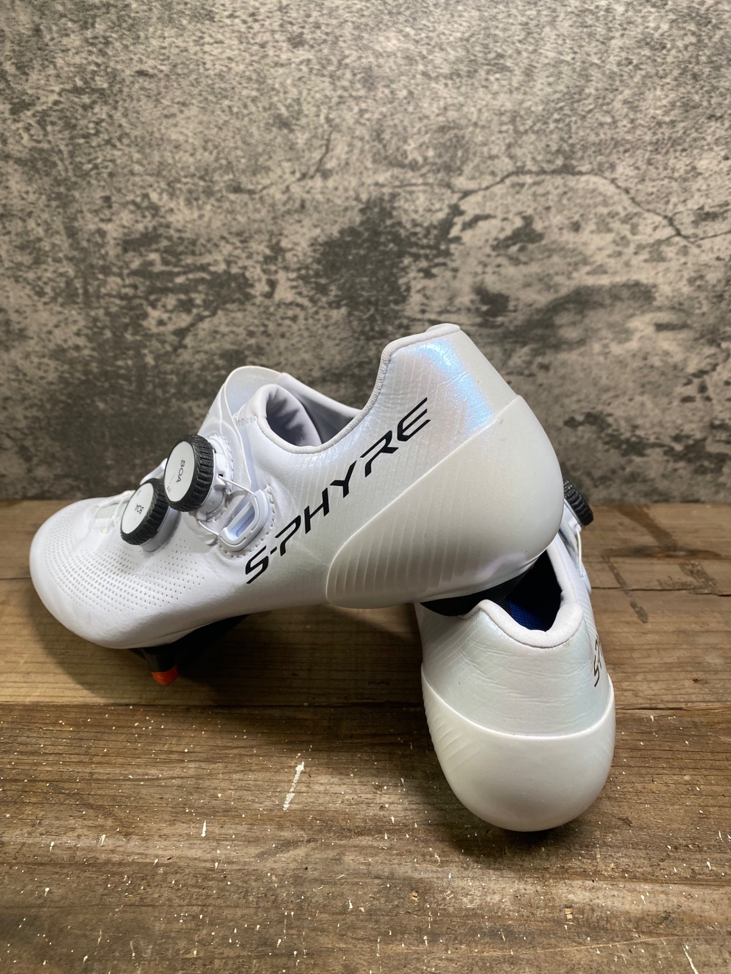 IK345 シマノ SHIMANO S-PHYRE RC9 SH-RC903M ビンディングシューズ 白 EU41.5 SPD-SL