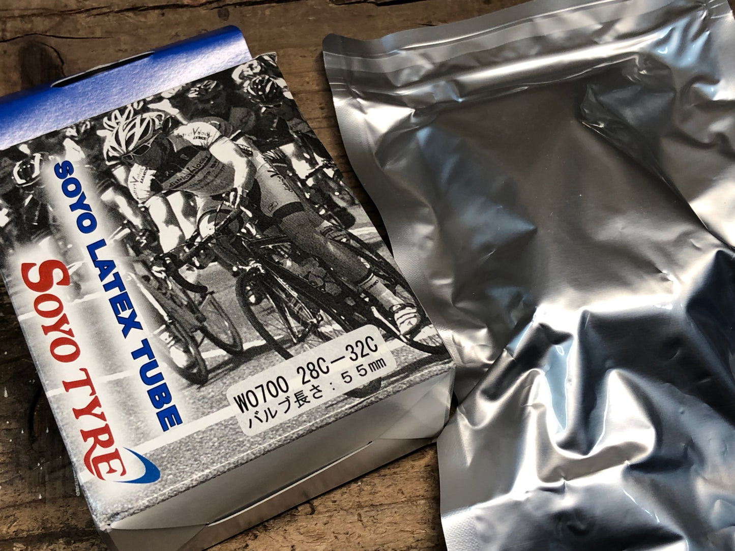 JA061 ソーヨー SOYO ラテックスチューブ LATEX TUBE 1本 WO700×28-32C バルブ長55mm