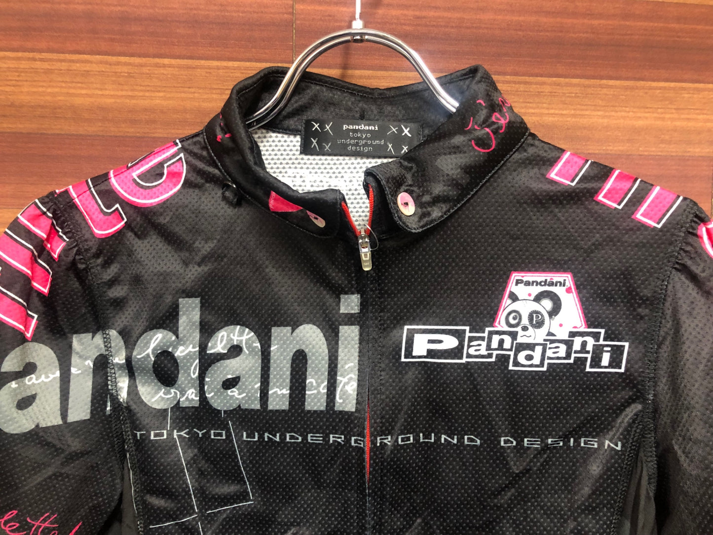 IP991 パンダーニ pandani 半袖 サイクルジャージ 黒 L