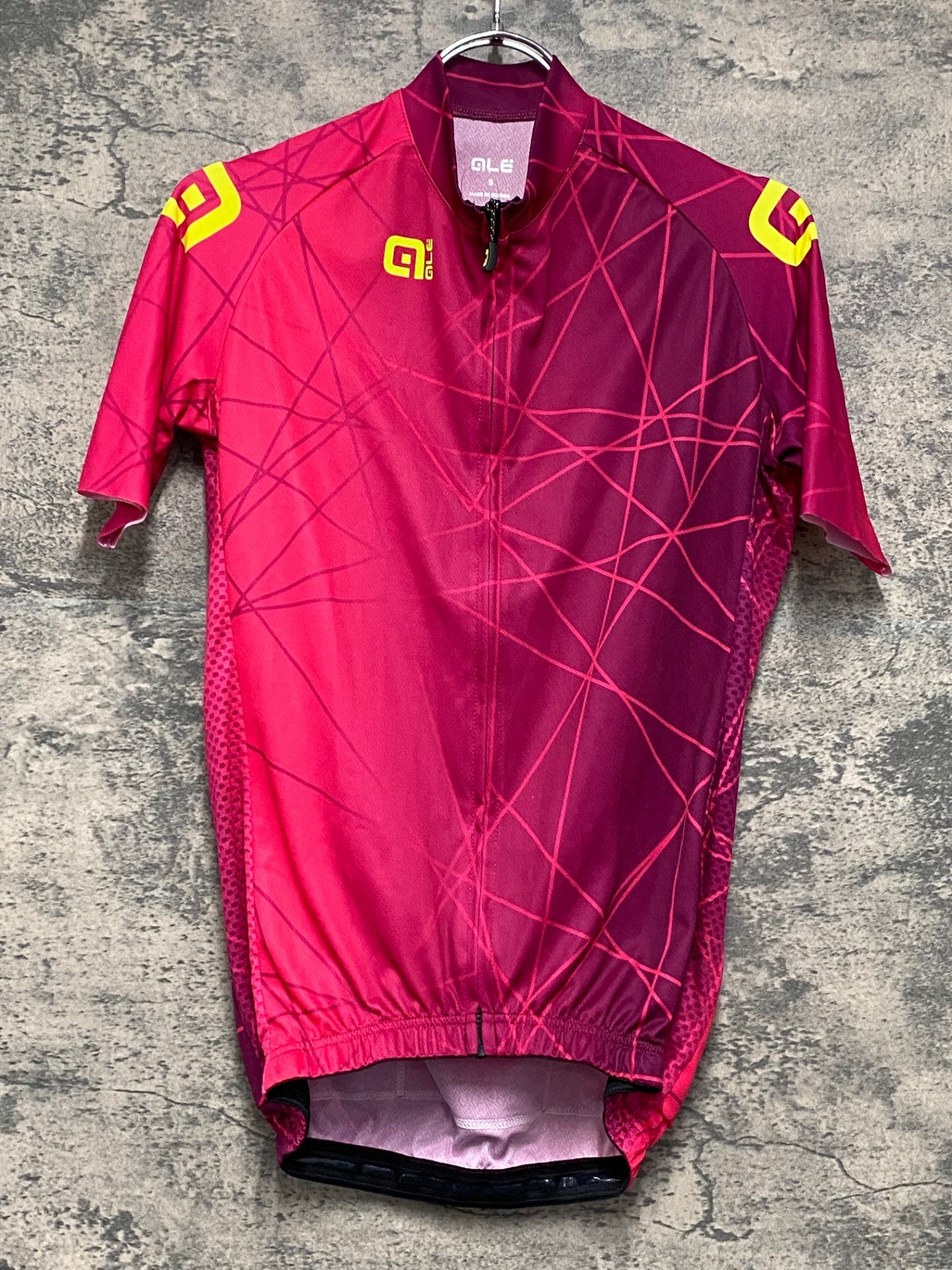 JA630 アレ ALE 半袖 サイクルジャージ ピンク S