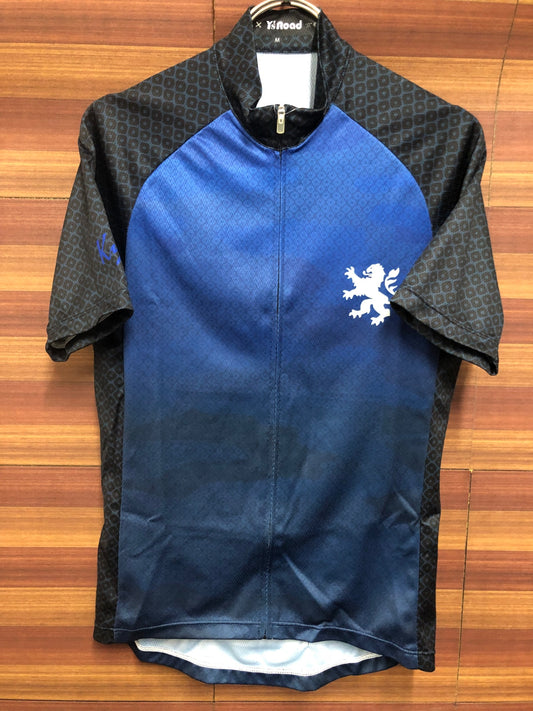 IU724 カペルミュール KAPELMUUR × Y's Road京都 半袖 サイクルジャージ 青 黒 M