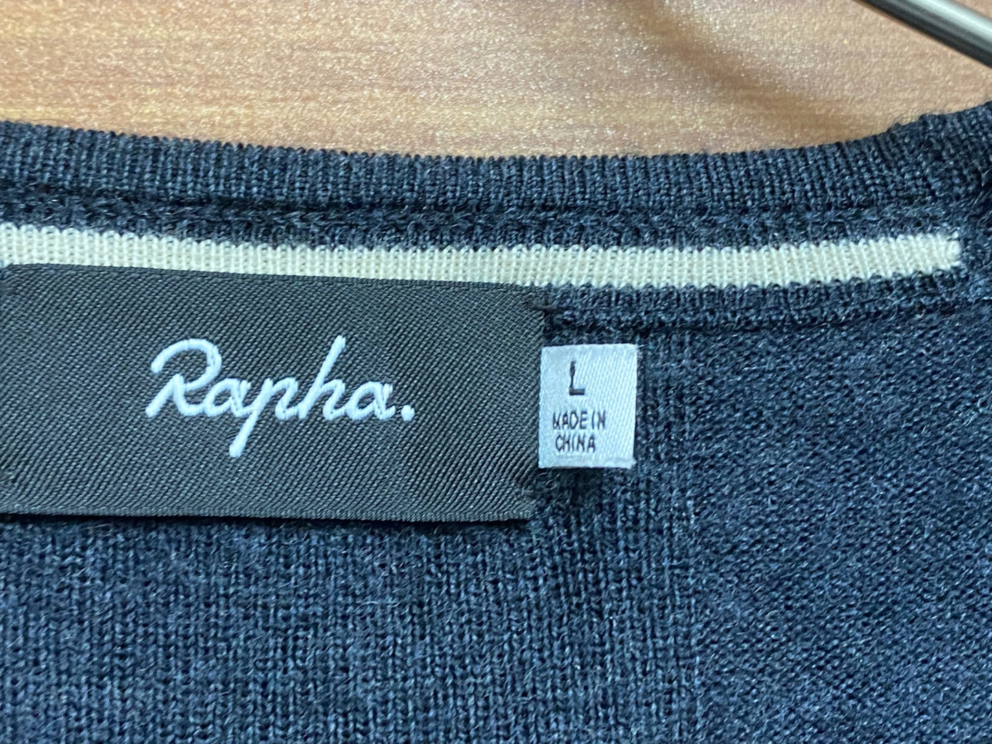 HV009 ラファ Rapha MERINO ZIP THROUGH 長袖 ニット 黒 L