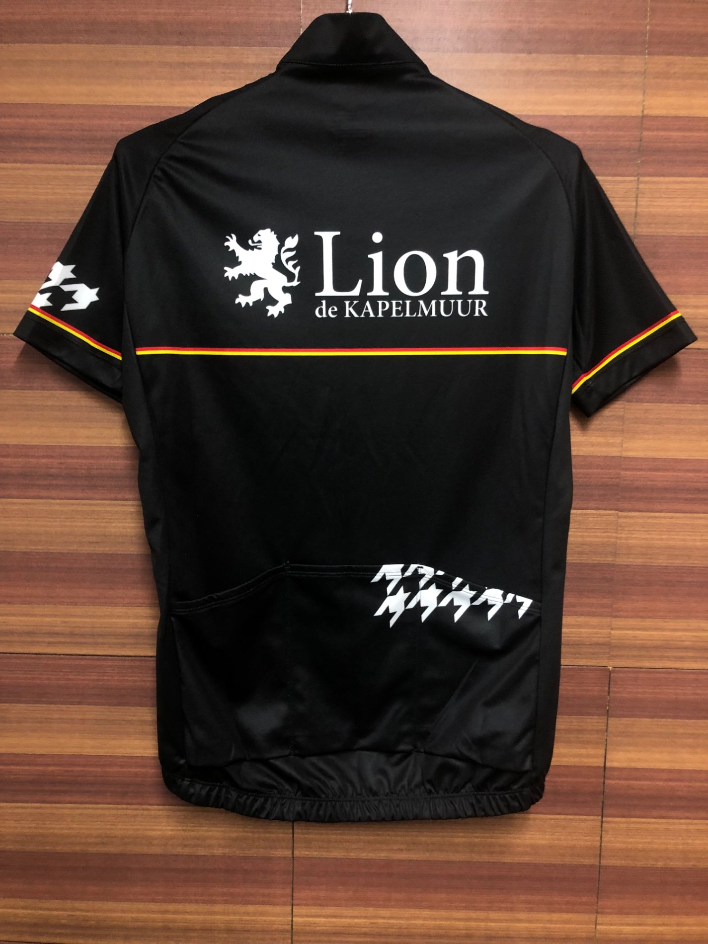 IF652 リオンドカペルミュール Lion de KAPELMUUR 半袖 サイクルジャージ 黒 M