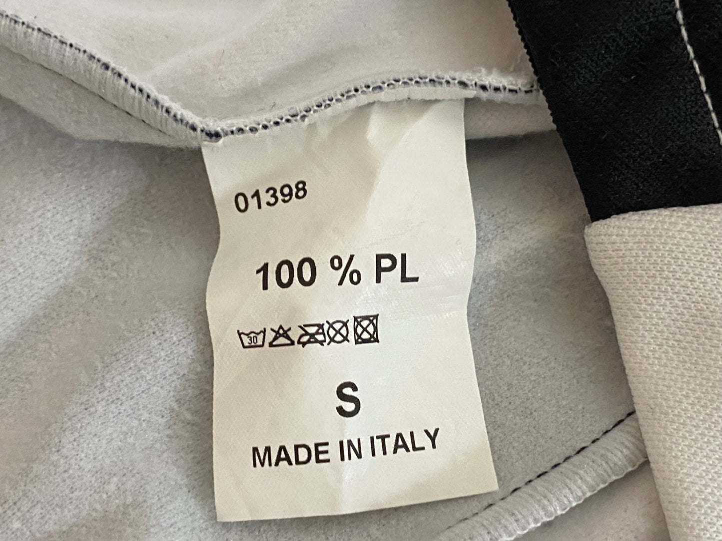 IN536 ジェッセージ GSG 長袖 サイクルジャージ 白 S 裏起毛 ※汚れ