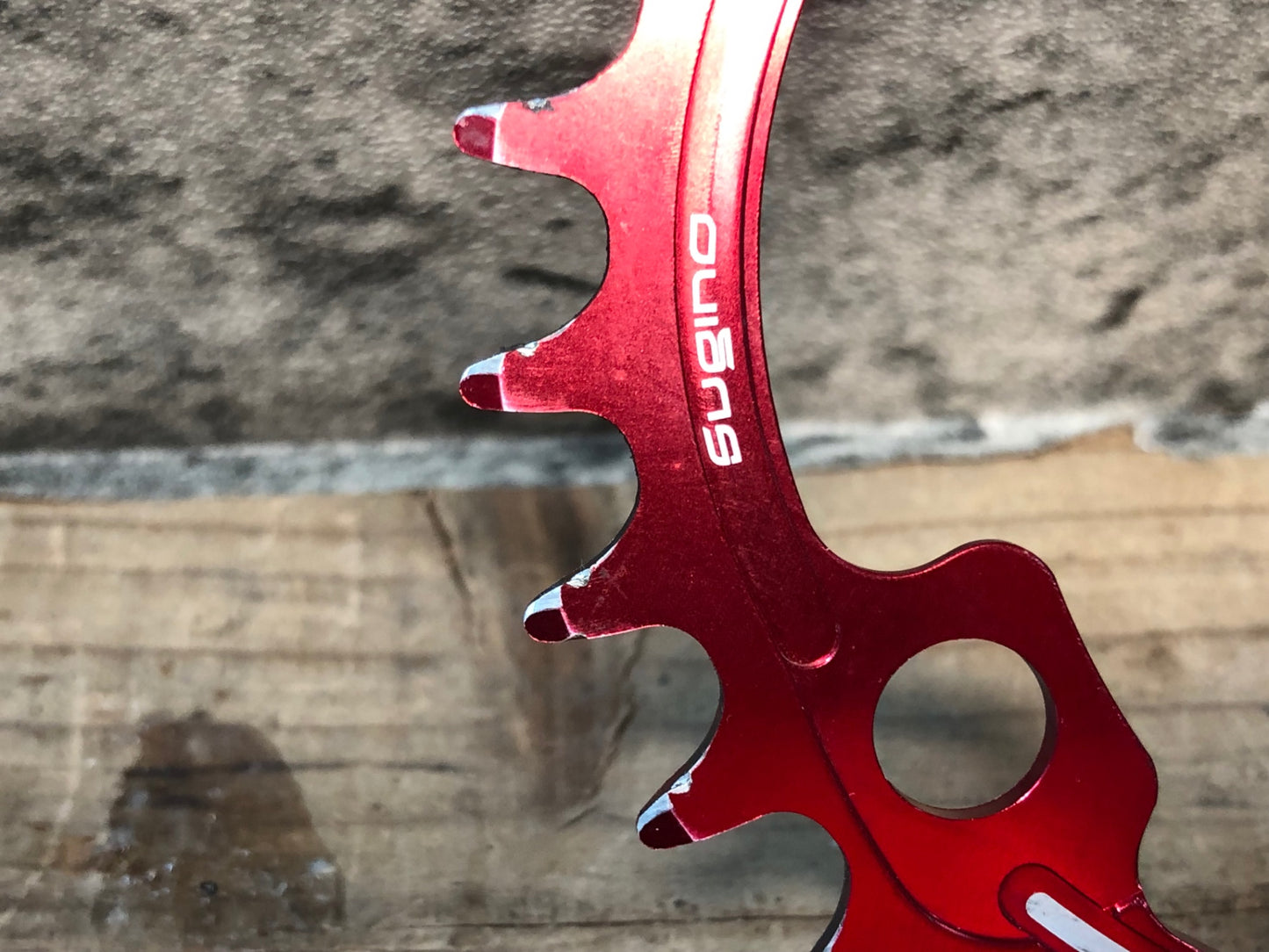 IU378 サイクロイド CYCLOID Super Hill Climb CY4-SHC-33T インナーチェーンリング 33T 赤