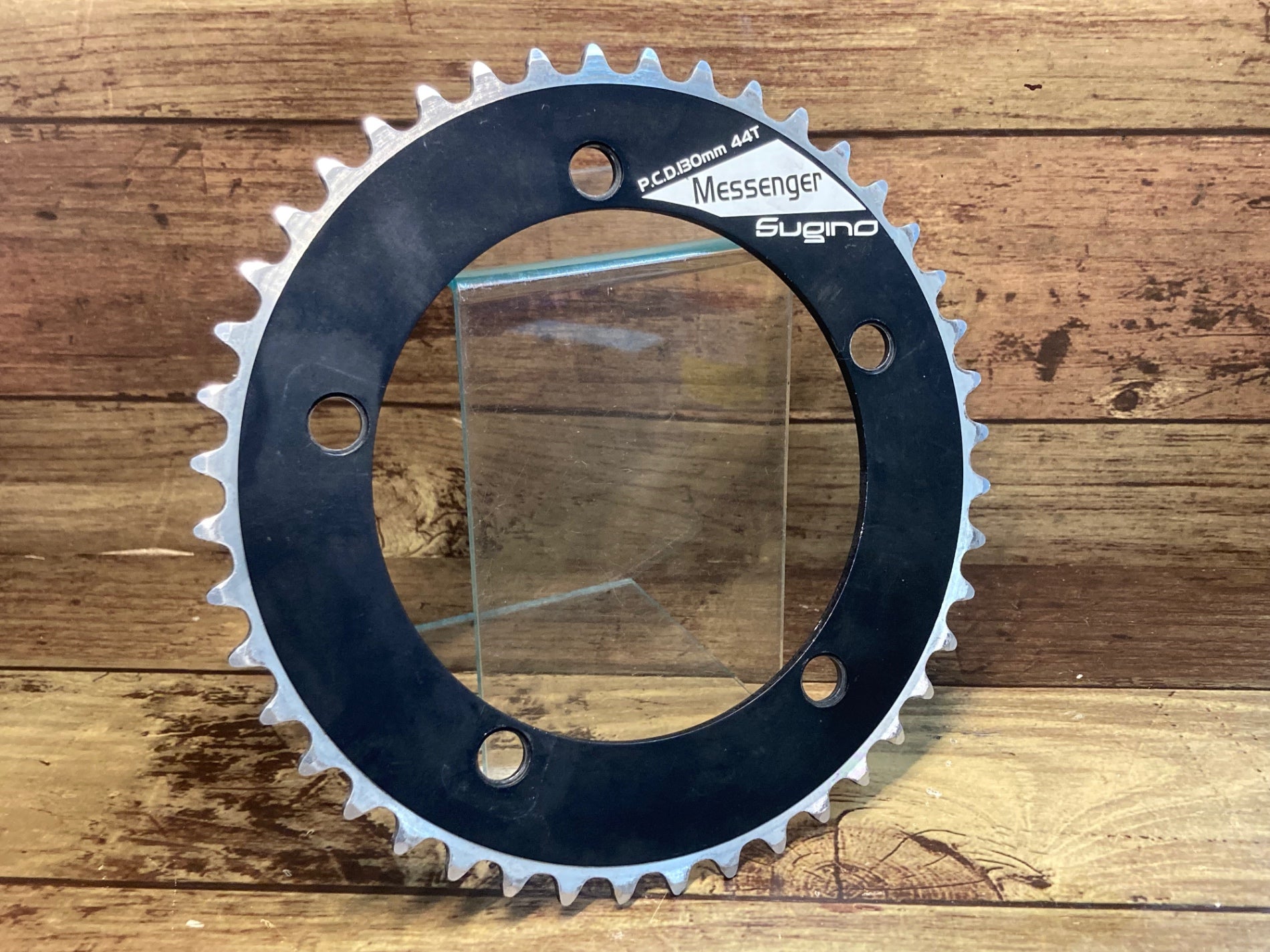 SUGINO メッセンジャー チェーンリング 46T PCD130 ピスト 厚歯