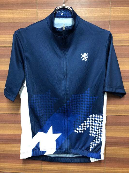 IR923 カペルミュール KAPELMUUR 半袖 サイクルジャージ 紺 白 M
