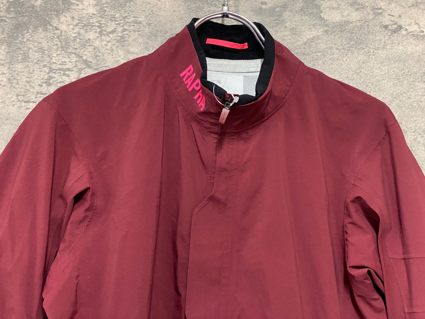 JA552 ラファ Rapha PRO TEAM RACE CAPE 長袖 サイクルレインジャケット バーガンディ S