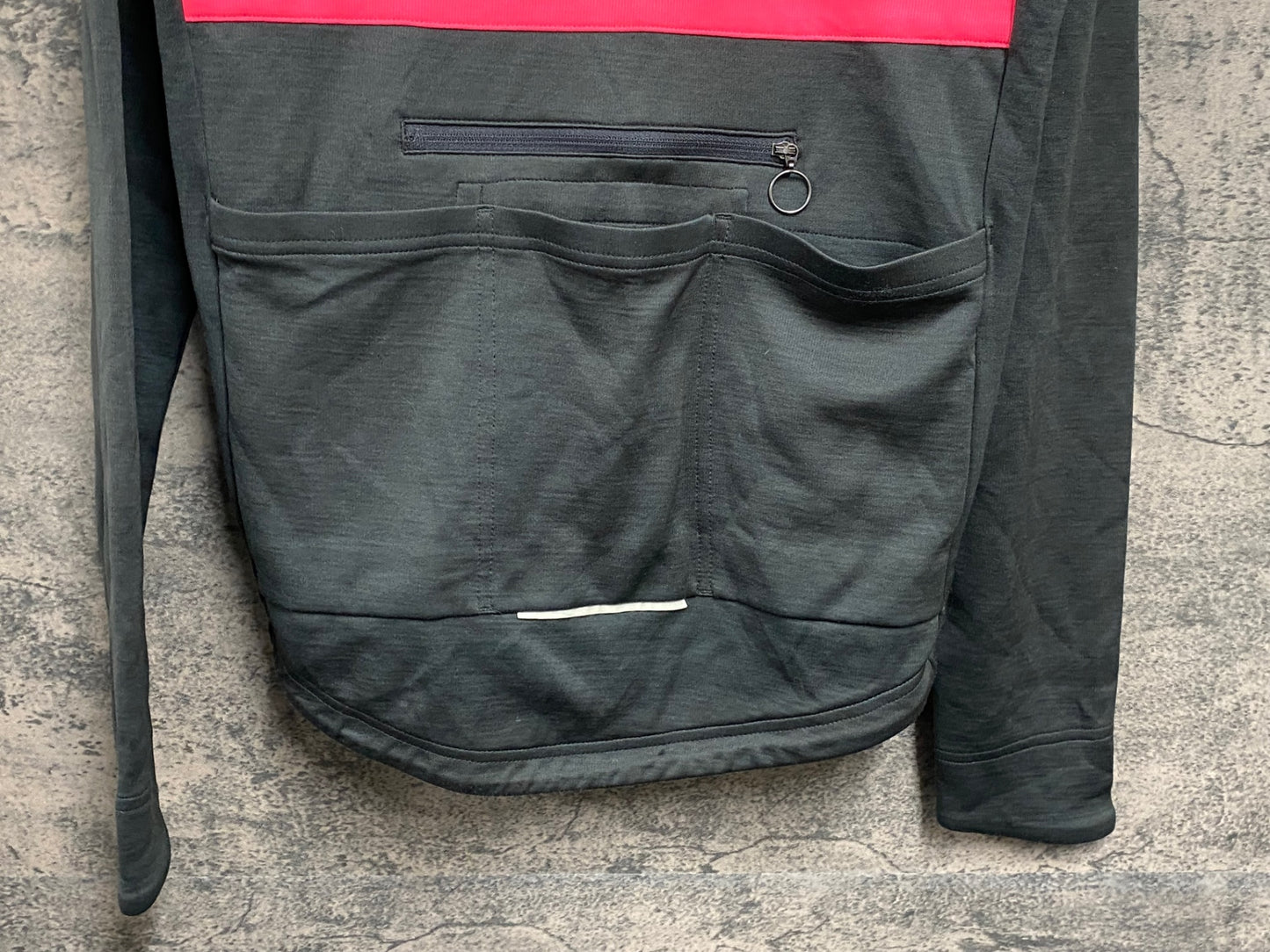 JC246 ラファ Rapha BREVET JERSEY 長袖 サイクルジャージ グレー M