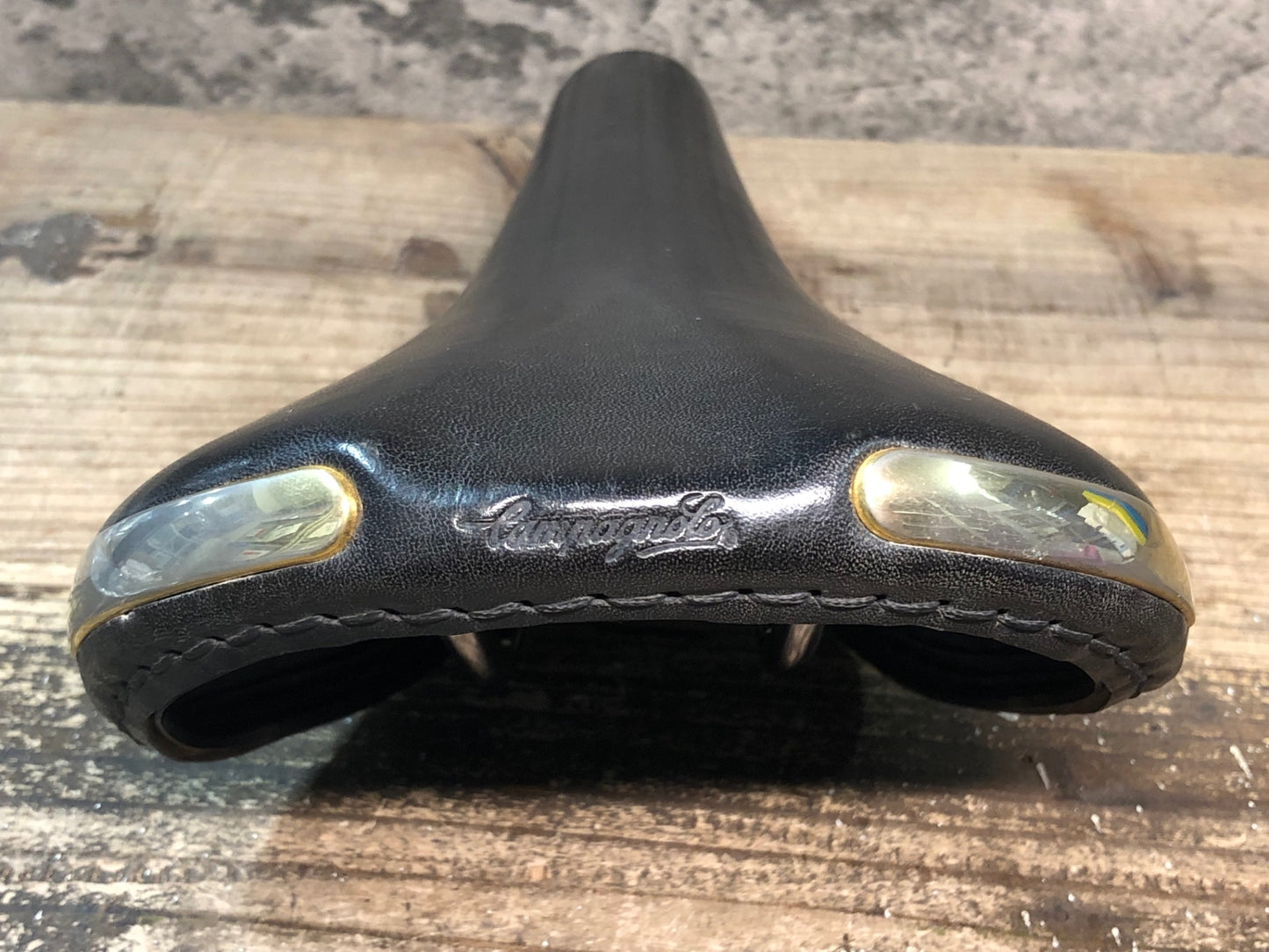 IY974 カンパニョーロ Campagnolo エレクタ Electa サドル スチールレール ブラック