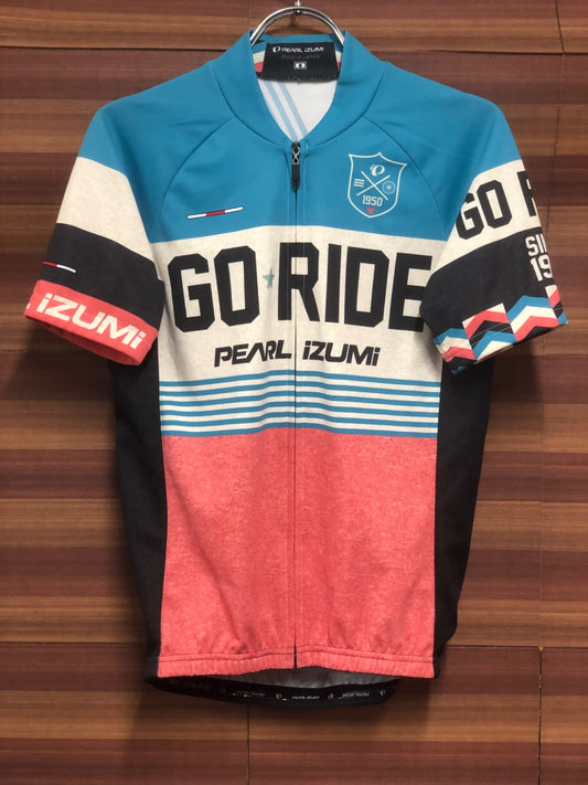 IM435 パールイズミ PEARL iZUMi 半袖 サイクルジャージ 総柄 S ※プリント加工