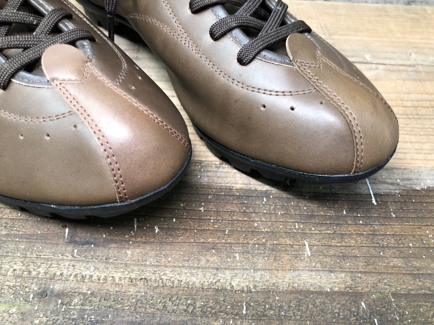 IR100 クオックファム QUOC PHAM フィクスド FIXED ブラウン サイクリングシューズ 茶 EU42