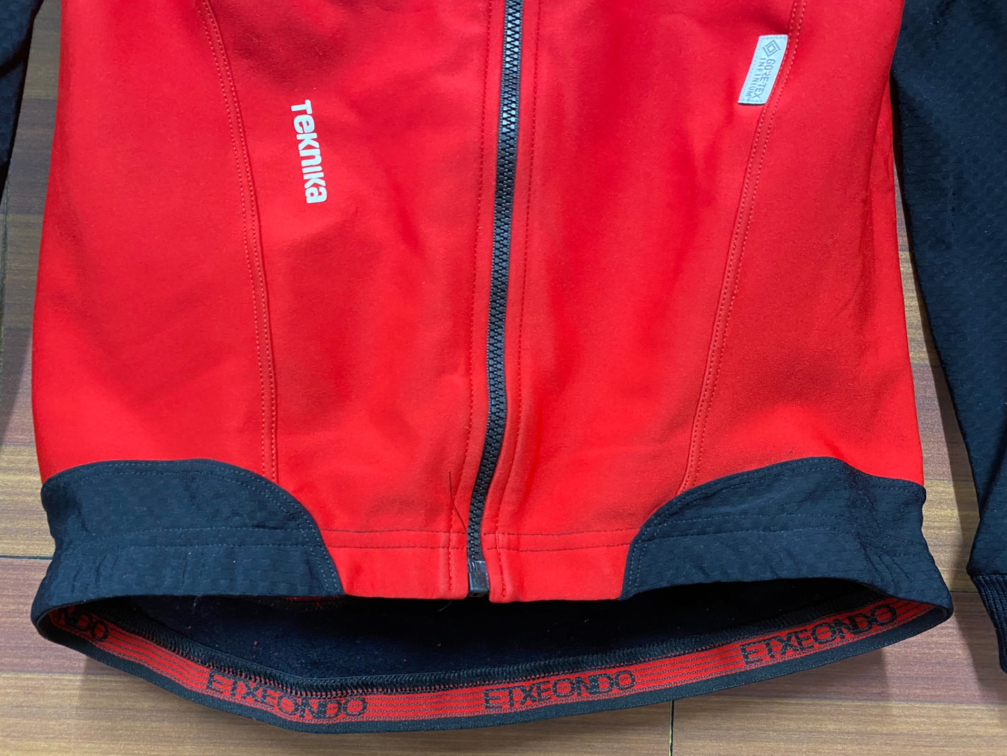 IN809 エチュオンド ETXEONDO 長袖 サイクルジャージ 黒 赤 S