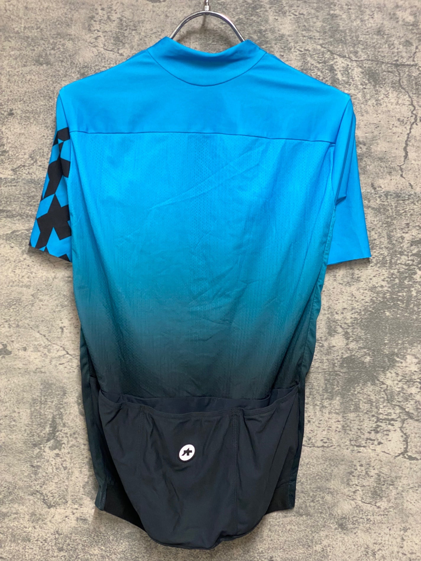 JB903 アソス ASSOS EQUIPE RS AEROJERSEY RACE SERIES CLIMA CODE 1/3 半袖 サイクルジャージ 青 黒 M