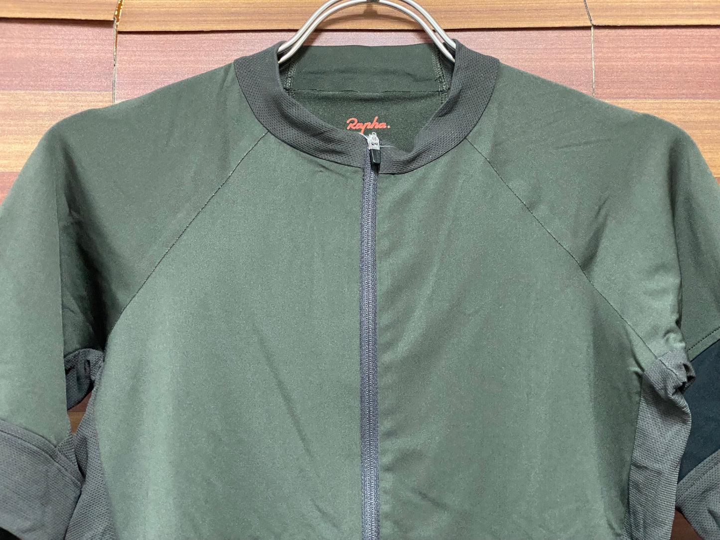 IV197 ラファ Rapha PRO TEAM 半袖サイクルジャージ 黒 S 日焼け 汚れ 裾ゴム伸び