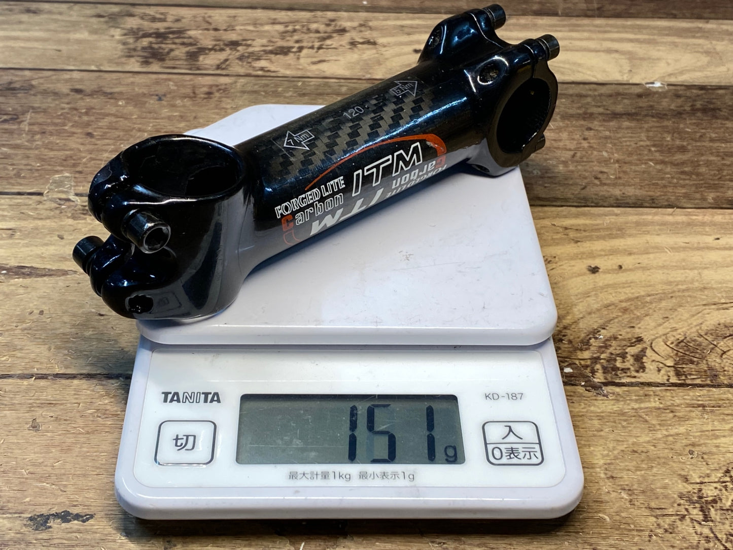 HP449 ITM FORGED LITE CARBON STEM アルカーボンステム 黒 120mm OS Φ26.2