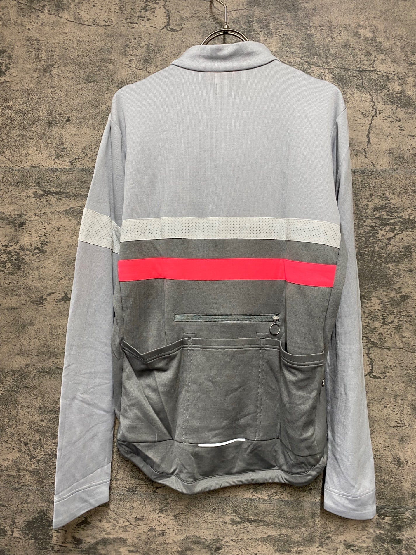 JB040 ラファ Rapha BREVET LONG SLEEVE JERSEY 長袖 サイクルジャージ グレー L