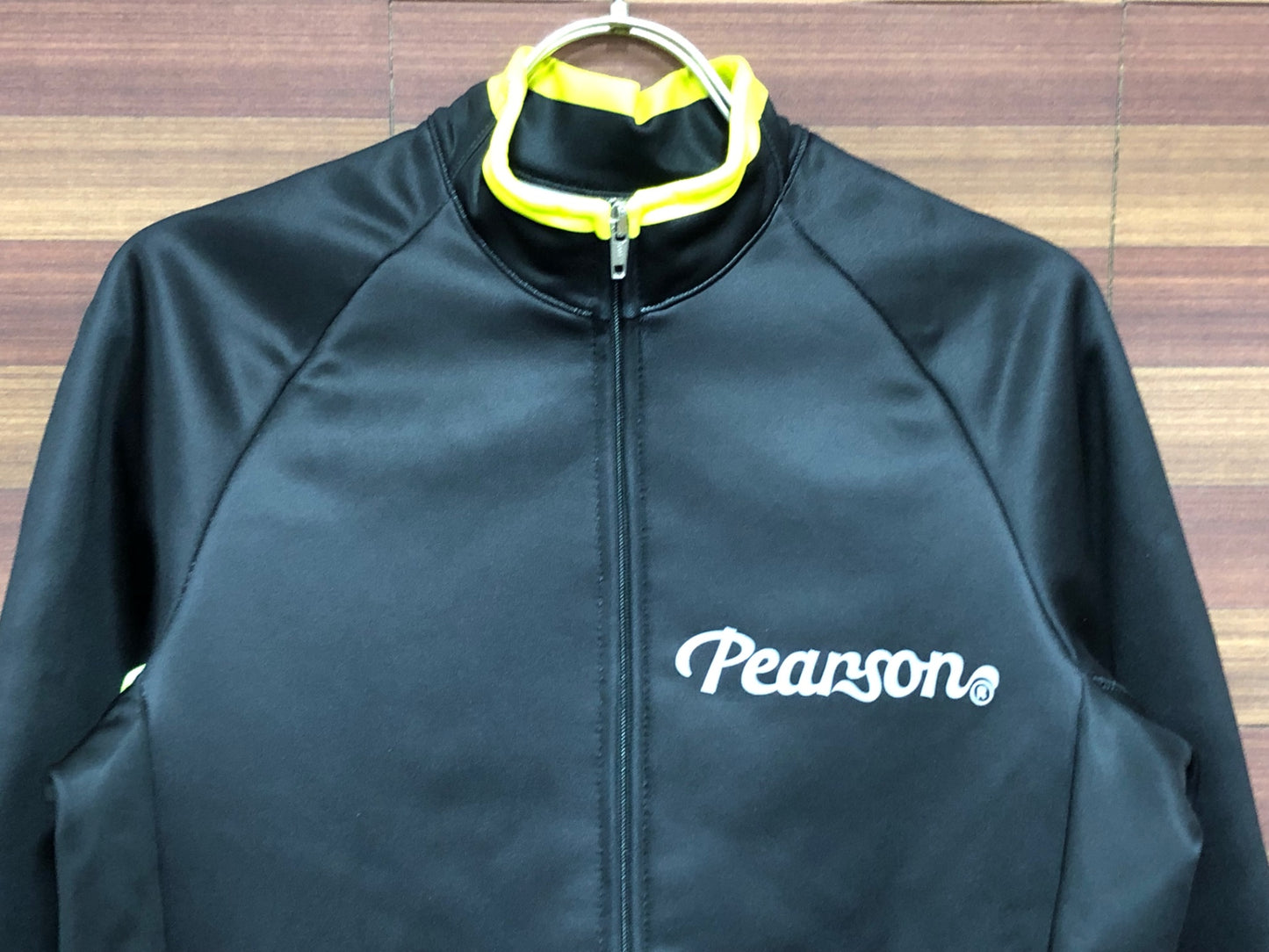 IP670 ピアソン PEARSON 長袖 サイクルジャージ 裏起毛 黒 Sサイズ