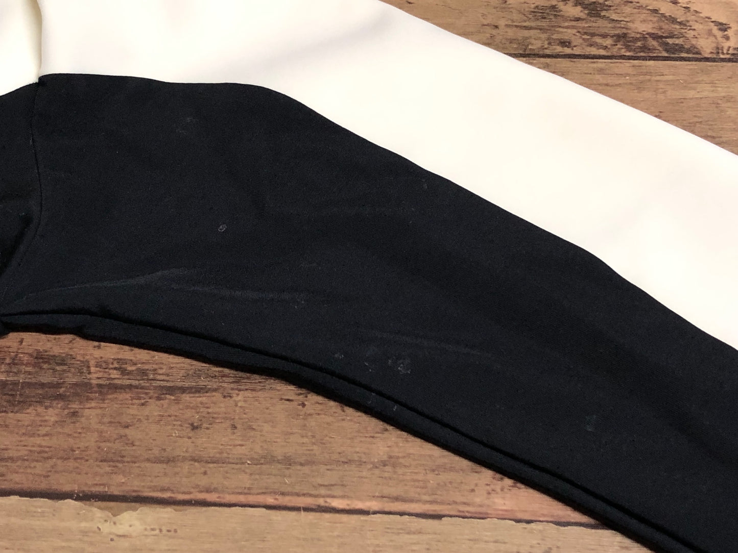 IN124 バイシクルライン BICYCLE LINE 長袖サイクルジャケット 白黒 L 裏起毛