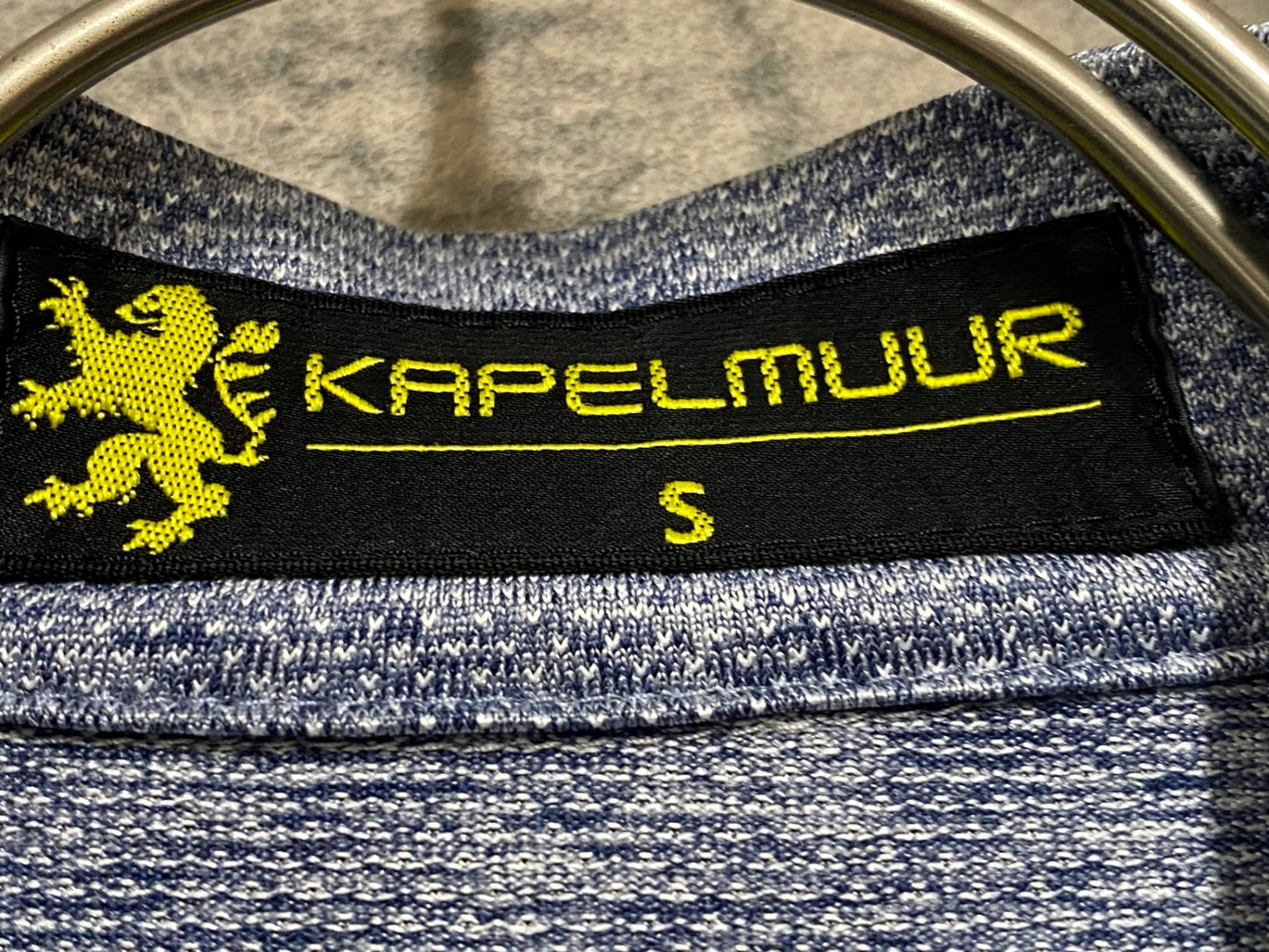 IZ218 カペルミュール KAPELMUUR 半袖 サイクルジャージ グレー 青 S