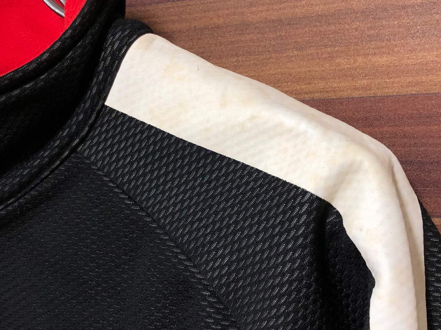 IM165 パールイズミ PEARL iZUMi 長袖 サイクルジャケット 白 黒 L 裏起毛 ※汚れ