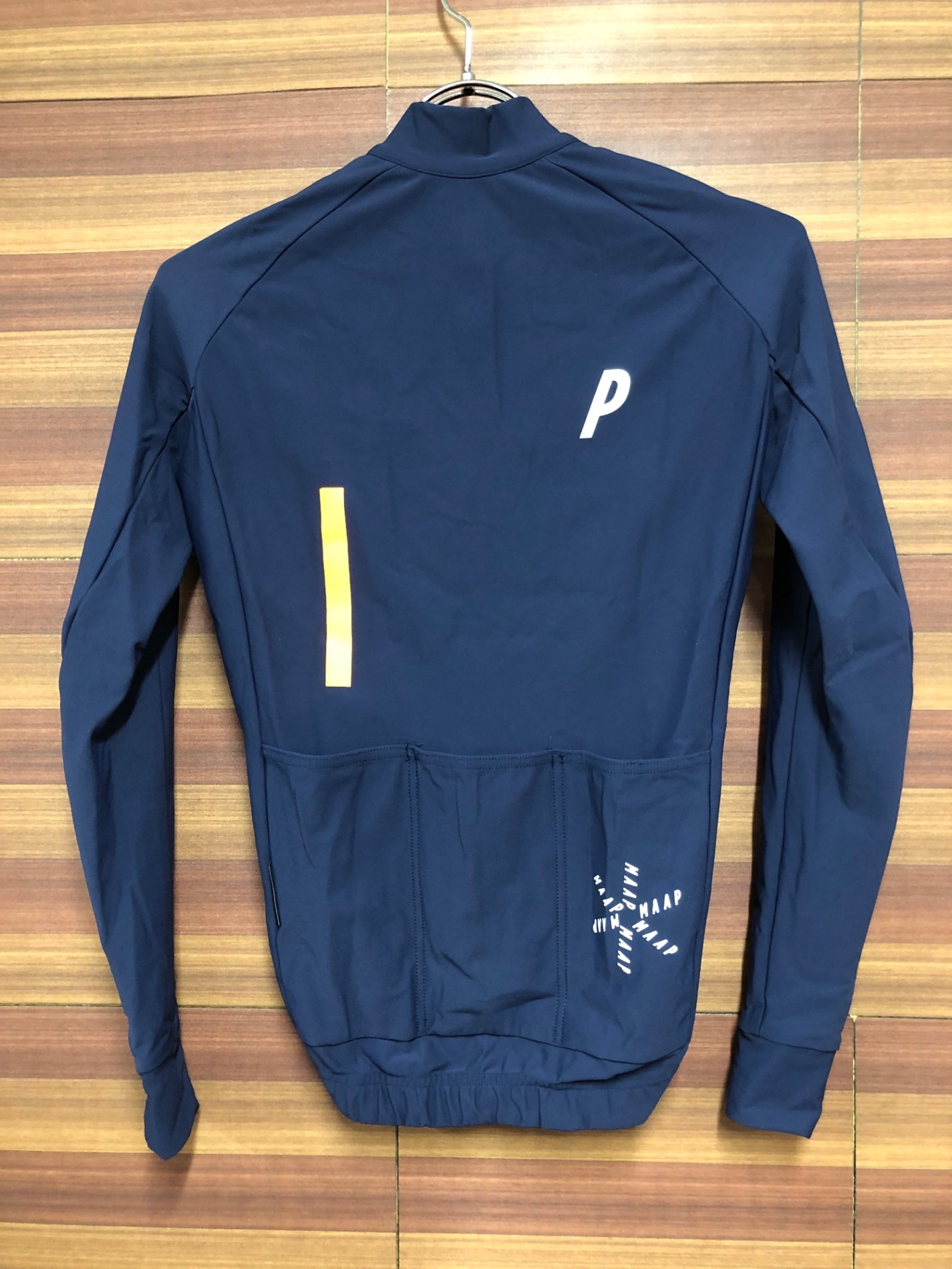 IM441 マープ MAAP TRAINING JERSEY 長袖 サイクルジャージ 濃紺 XS 裏起毛