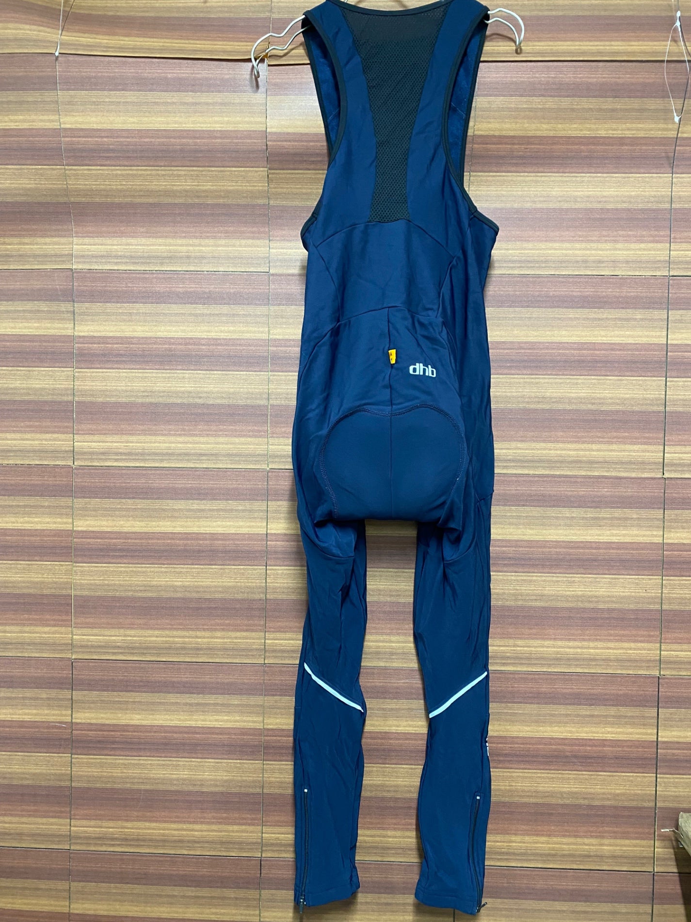 IU240 dhb ビブタイツ 紺 M 裏起毛