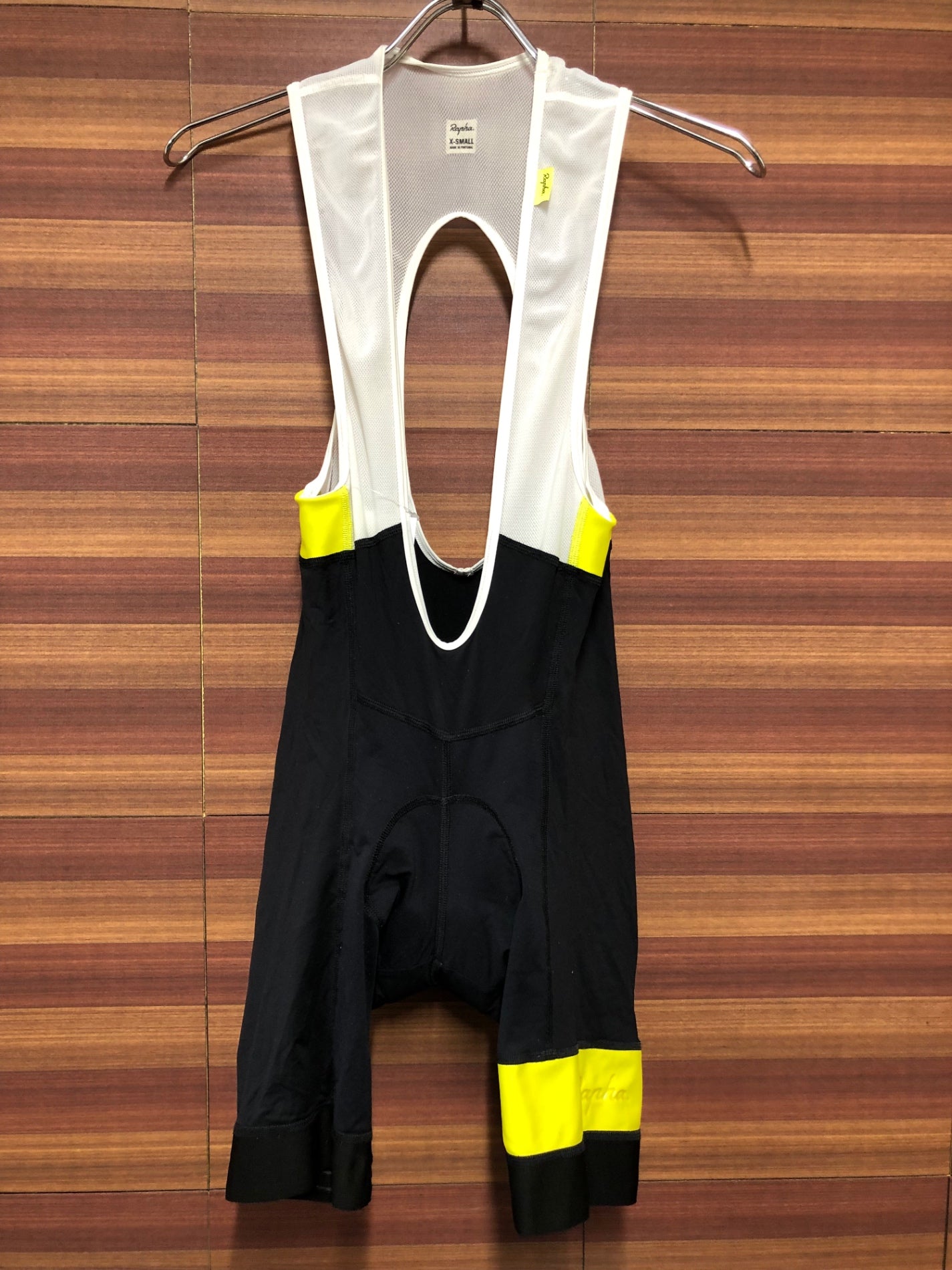 IK401 ラファ Rapha LIGHTWEIGHT BIB SHORTS 白 黒 XS ※パッドスレ、ゴム劣化