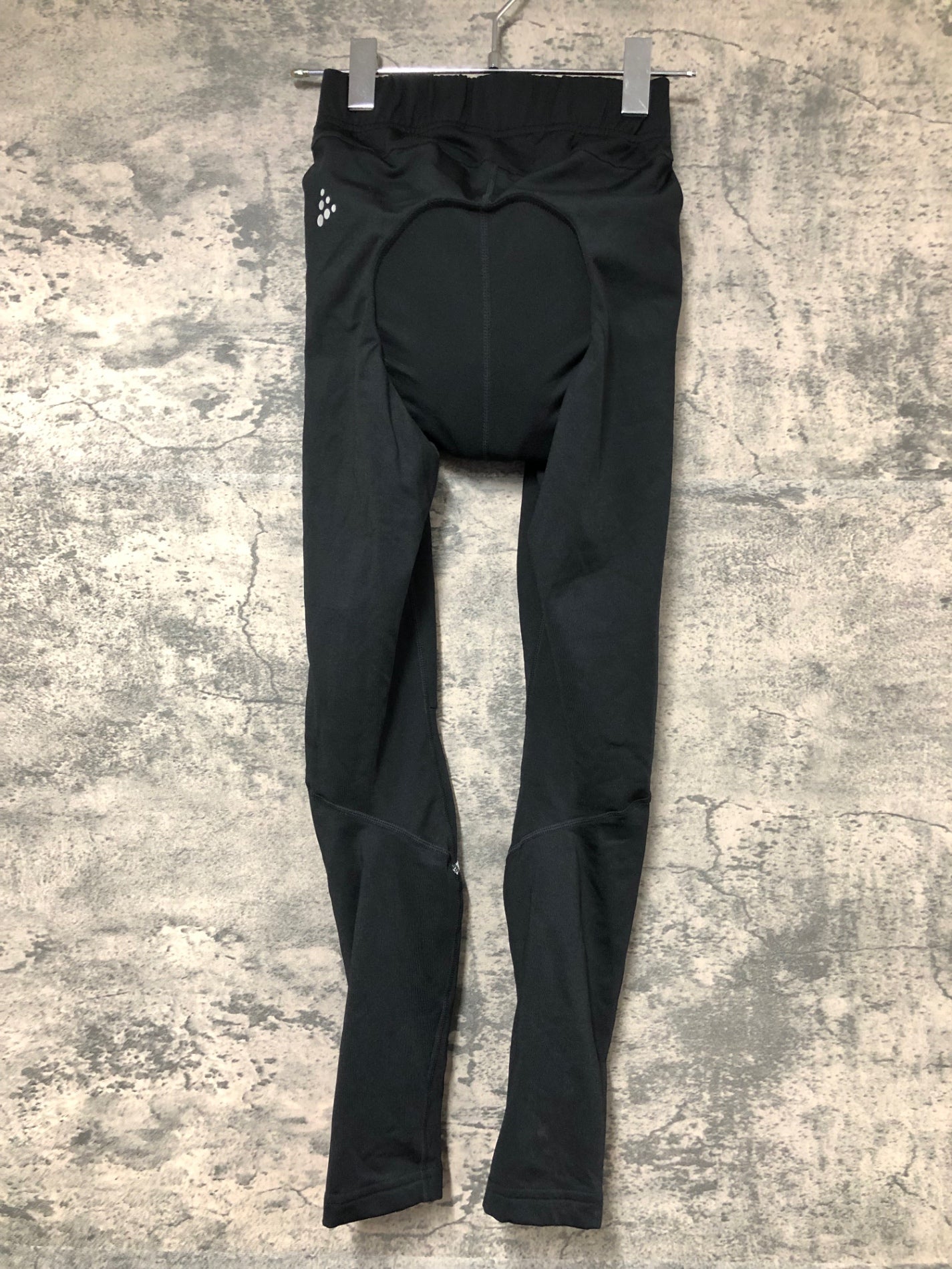 IY509 クラフト CRAFT レーサータイツ 黒 XS 裏起毛