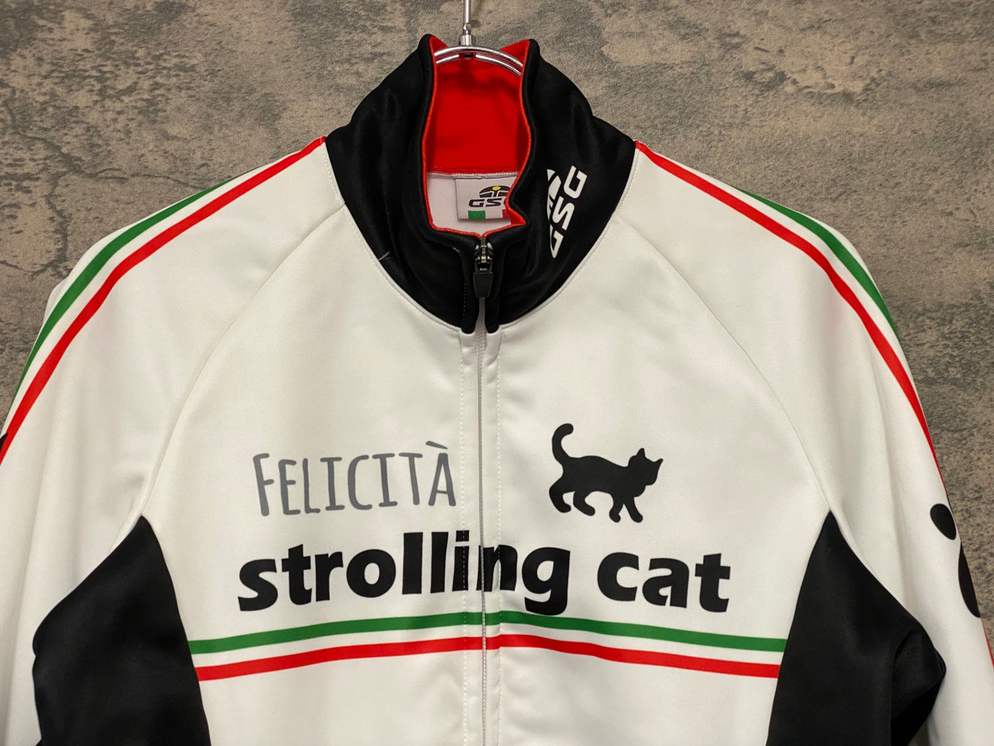 JA514 ジェッセージ GSG 長袖 サイクルジャケット 白 M 裏起毛