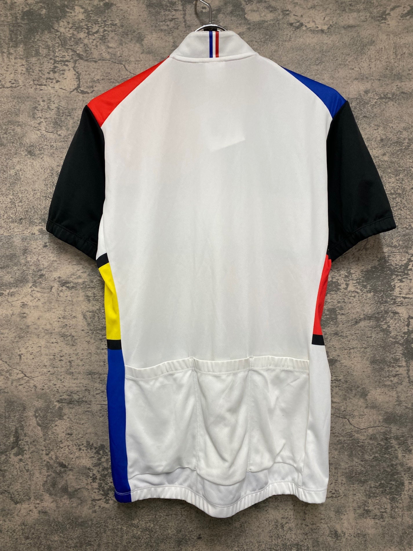 IO089 ルコックスポルティフ le coq sportif 半袖 サイクルジャージ 青 赤 白 L