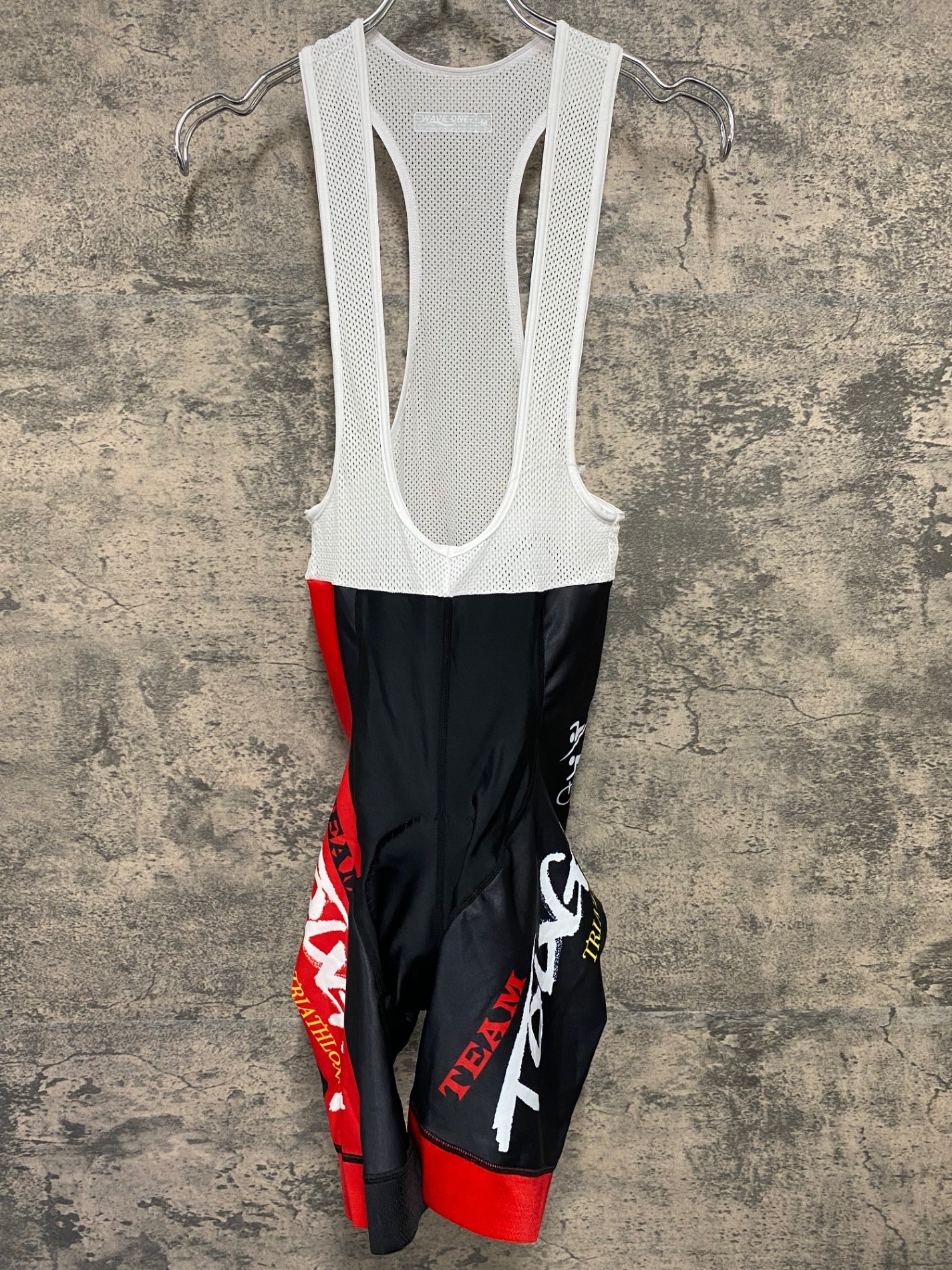 JA845 ウェイブワン WAVE ONE ビブショーツ 赤 M TEAM TOLVGH