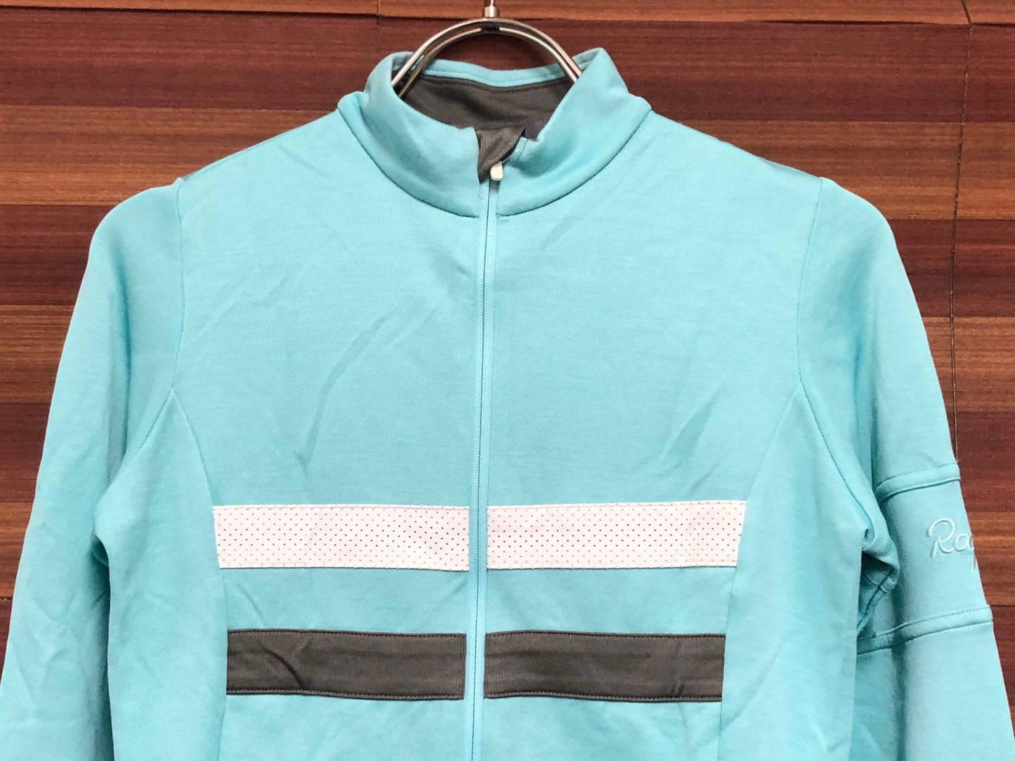 IQ862 ラファ Rapha WOMEN'S BREVET LONG SLEEVE JERSEY 長袖 サイクルジャージ 水色 XS